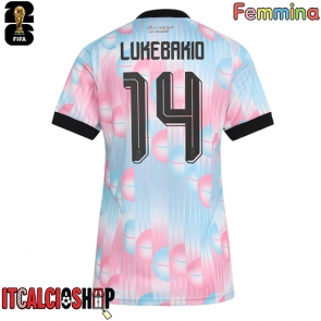 Belgio Dodi Lukebakio #14 Seconda Maglia Femmina Mondiali 2026 Manica Corta